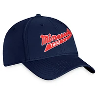 Casquette Fanatics Navy Minnesota Twins Cooperstown Core Flex pour hommes