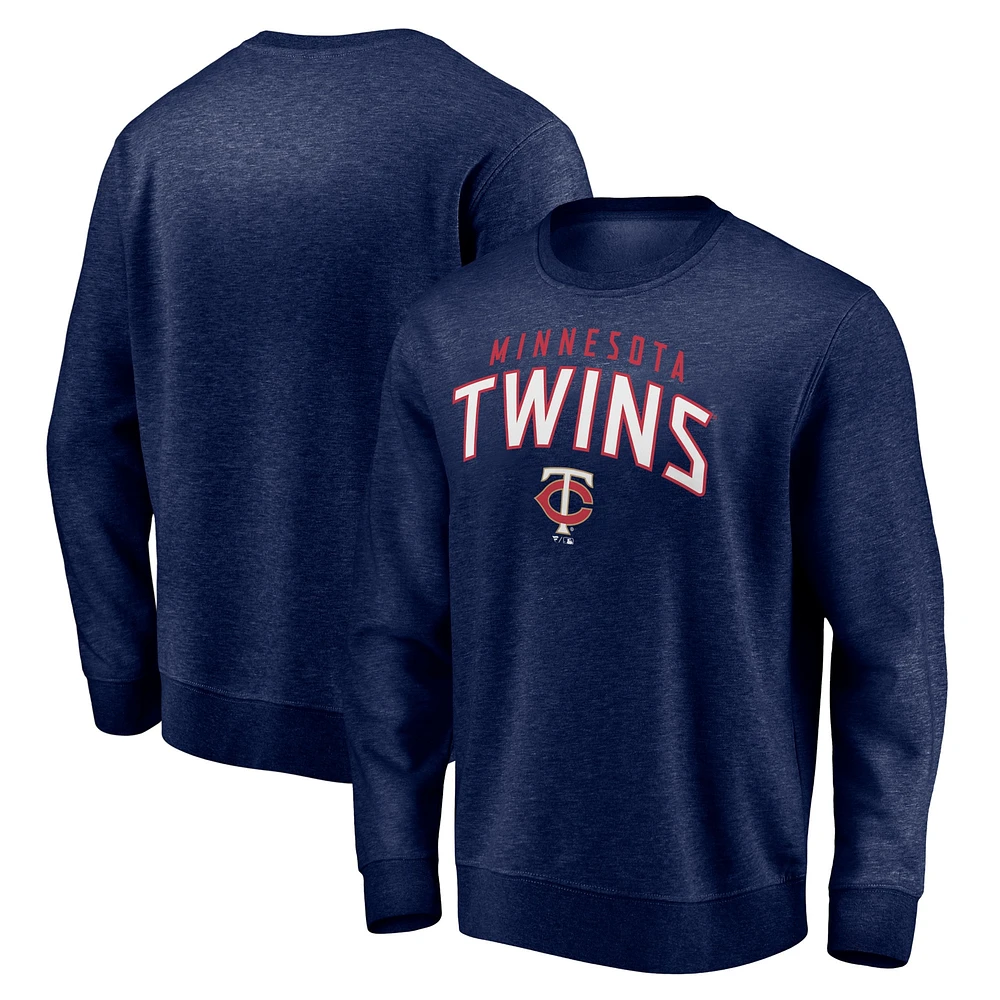 Men's Fanatics Navy Minnesota Twins Gametime Arch Pullover Sweatshirt