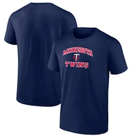 T-shirt Fanatics bleu marine pour homme avec inscription Heart & Soul des Minnesota Twins