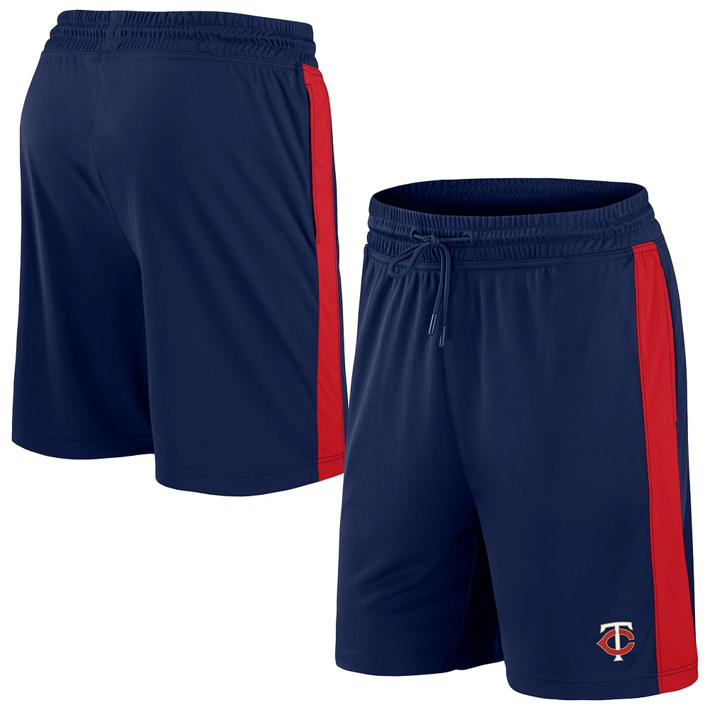 Short ample emblématique Break It Loose des Minnesota Twins Fanatics pour hommes, bleu marine