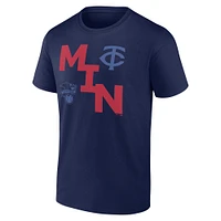 Men's Fanatics Navy Minnesota Twins Record Shattered T-Shirt