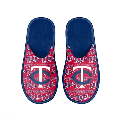 Men's FOCO Minnesota Twins Scuff Logo Slide Slippers