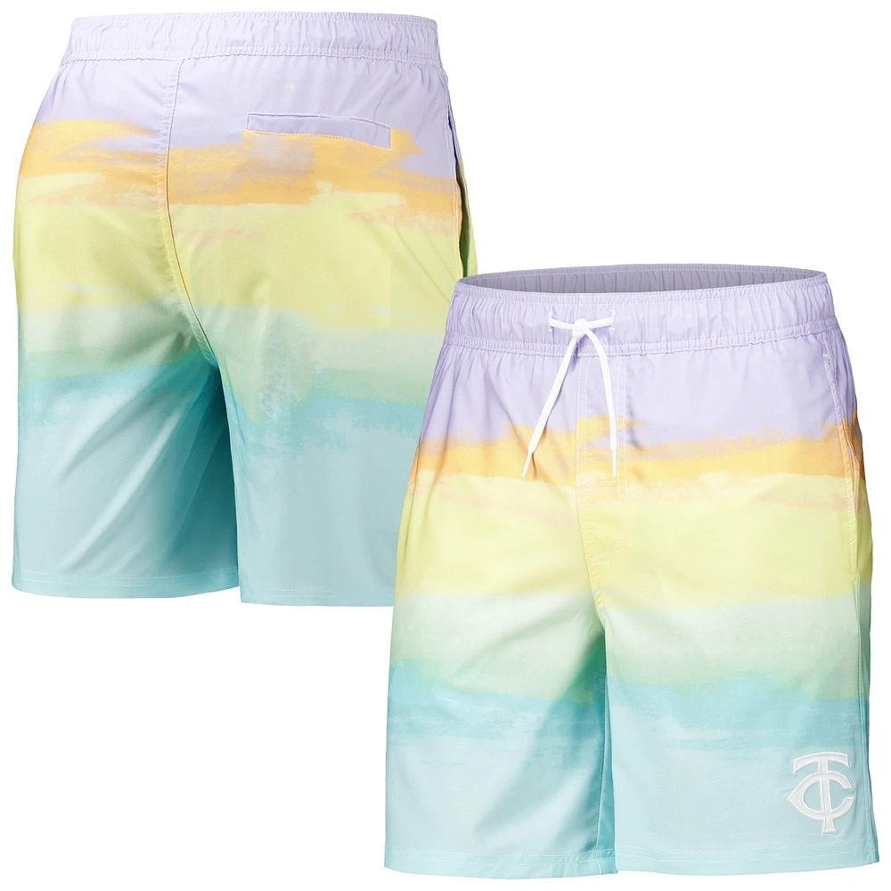 Short de bain G-III Sports by Carl Banks Minnesota Twins Perfect Game Volley pour hommes