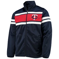 Men's G-III Sports by Carl Banks Navy/Red Minnesota Twins Power Pitcher Full-Zip Track Jacket