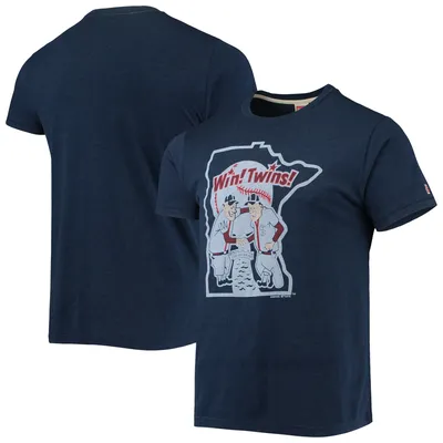Homage Men's Homage Chipper Jones Navy Atlanta Braves Remix Jersey  Tri-Blend T-Shirt