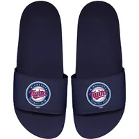 Sandales à enfiler ISlide Navy Minnesota Twins Primary Motto pour hommes