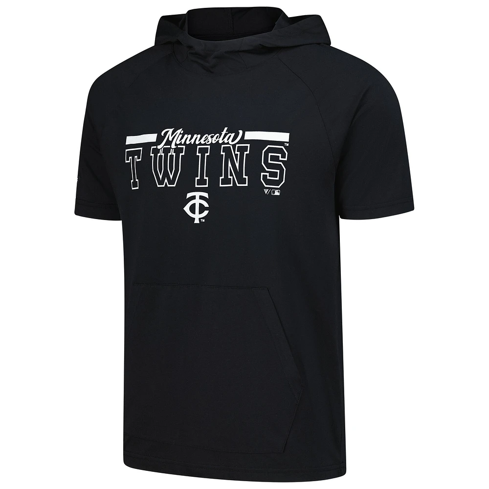 T-shirt à capuche noir Phase Vanguard des Twins du Minnesota pour homme