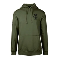 Sweat à capuche motif camouflage numérique Podium des Twins du Minnesota pour homme de Levelwear, vert