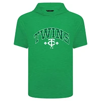 Men's Levelwear Green Minnesota Twins St. Patrick's Day Phase Plaid Short Sleeve T-Shirt Hoodie