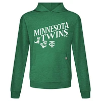 Sweat à capuche manches longues pour homme avec logo relais de la Saint-Patrick des Minnesota Twins, vert Levelwear