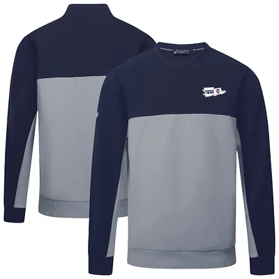 Men's Levelwear Navy/Gray Minnesota Twins Legacy Rafters Pullover Sweatshirt
