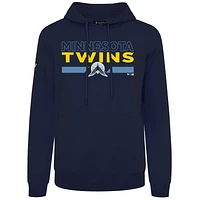 Men's Levelwear Navy Minnesota Twins Accolade Podium No Hitter Pullover Hoodie