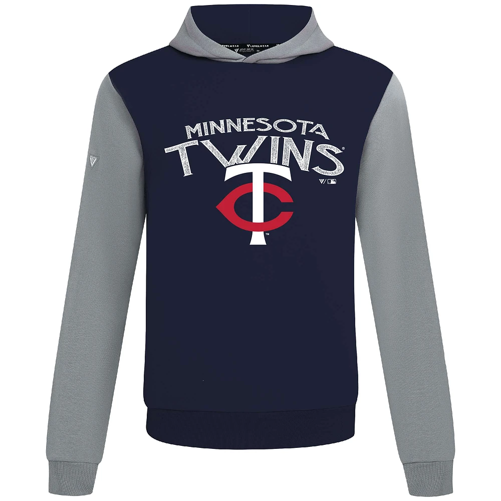 Men's Levelwear Navy Minnesota Twins Accolade Ultimate Mission Pullover Hoodie