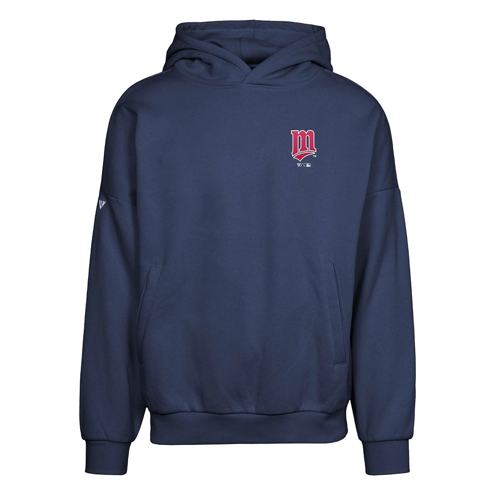 Men's Levelwear  Navy Minnesota Twins Contact Pro Card Pullover Hoodie