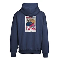 Men's Levelwear  Navy Minnesota Twins Contact Pro Card Pullover Hoodie