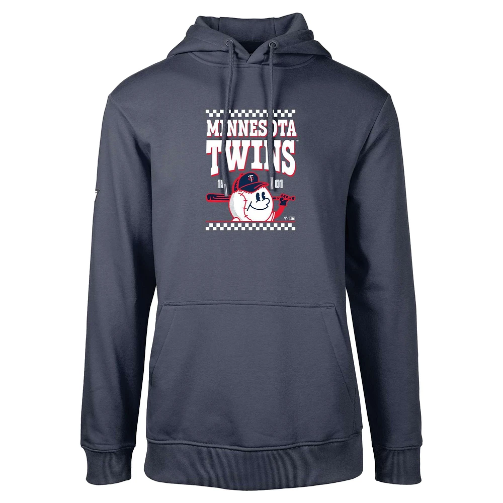 Men's Levelwear Navy Minnesota Twins Podium Inaugural Pullover Hoodie