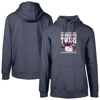 Men's Levelwear Navy Minnesota Twins Podium Inaugural Pullover Hoodie