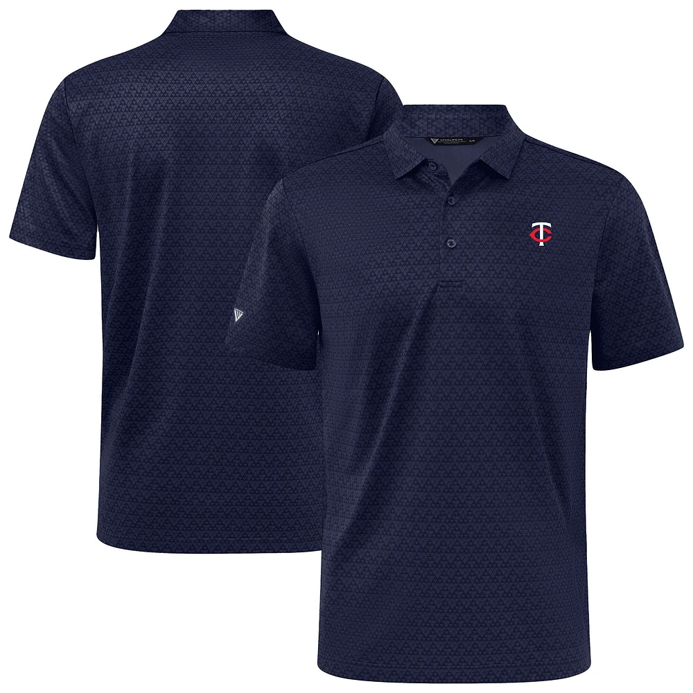 Men's Levelwear Navy Minnesota Twins System Insignia Core Polo