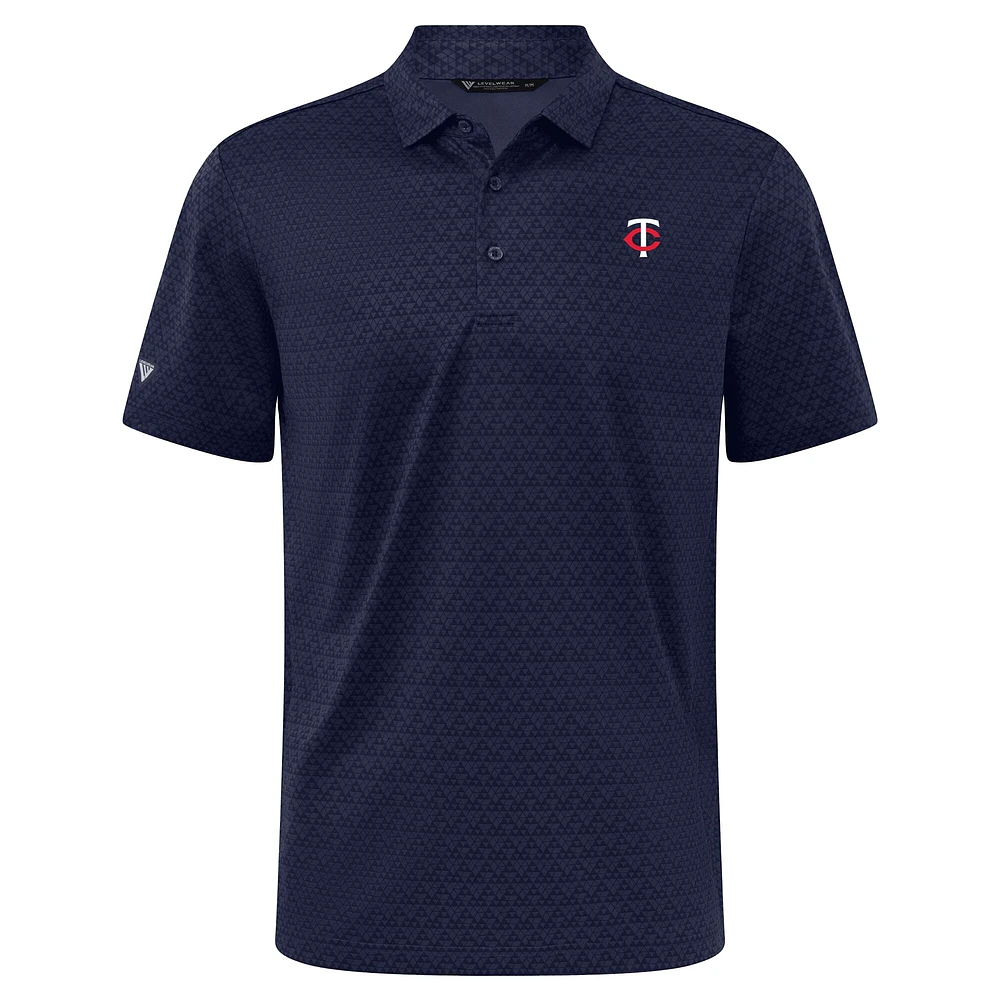 Men's Levelwear Navy Minnesota Twins System Insignia Core Polo