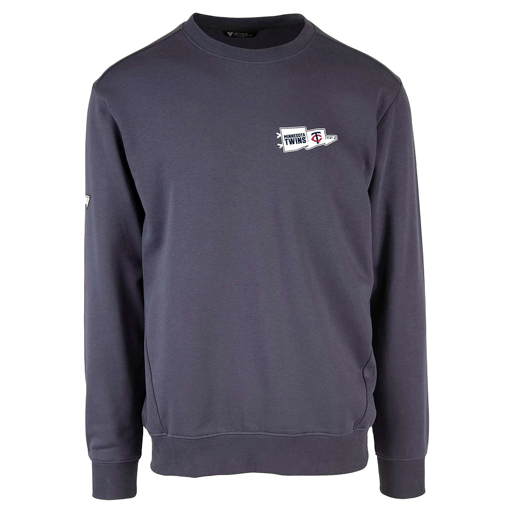 Men's Levelwear  Navy Minnesota Twins Zane Rafters Pullover Sweatshirt