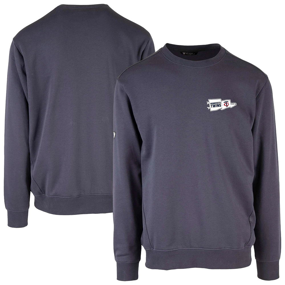 Men's Levelwear Navy Minnesota Twins Zane Rafters Pullover Sweatshirt