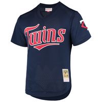 Men's Mitchell & Ness David Ortiz Navy Minnesota Twins 2002 Cooperstown  Collection Mesh Batting Practice Jersey