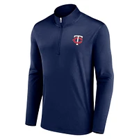 Men's Navy Minnesota Twins Underdog Mindset Quarter-Zip Jacket