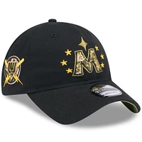 Casquette ajustable 9TWENTY pour la Journée des Forces armées 2024 New Era noire des Minnesota Twins pour hommes