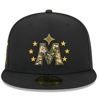 Men's New Era  Black Minnesota Twins 2024 Armed Forces Day On-Field 59FIFTY Fitted Hat