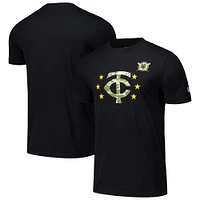 T-shirt noir pour la Journée des forces armées 2024 Twins du Minnesota New Era homme