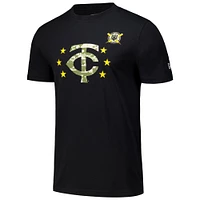 T-shirt noir pour la Journée des forces armées 2024 Twins du Minnesota New Era homme