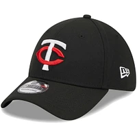 Casquette Flex 39THIRTY noire avec logo Minnesota Twins New Era pour homme