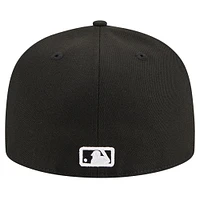Men's New Era Black Minnesota Twins Logo 59FIFTY Fitted Hat