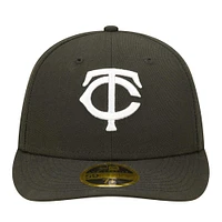 Men's New Era Black Minnesota Twins Low Profile 59FIFTY Fitted Hat