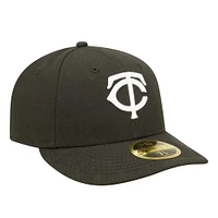 Men's New Era Black Minnesota Twins Low Profile 59FIFTY Fitted Hat