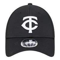 Casquette ajustable Pivot 9FORTY des Twins du Minnesota de New Era pour homme, noire