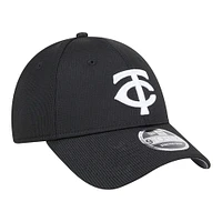 Casquette ajustable Pivot 9FORTY des Twins du Minnesota de New Era pour homme, noire