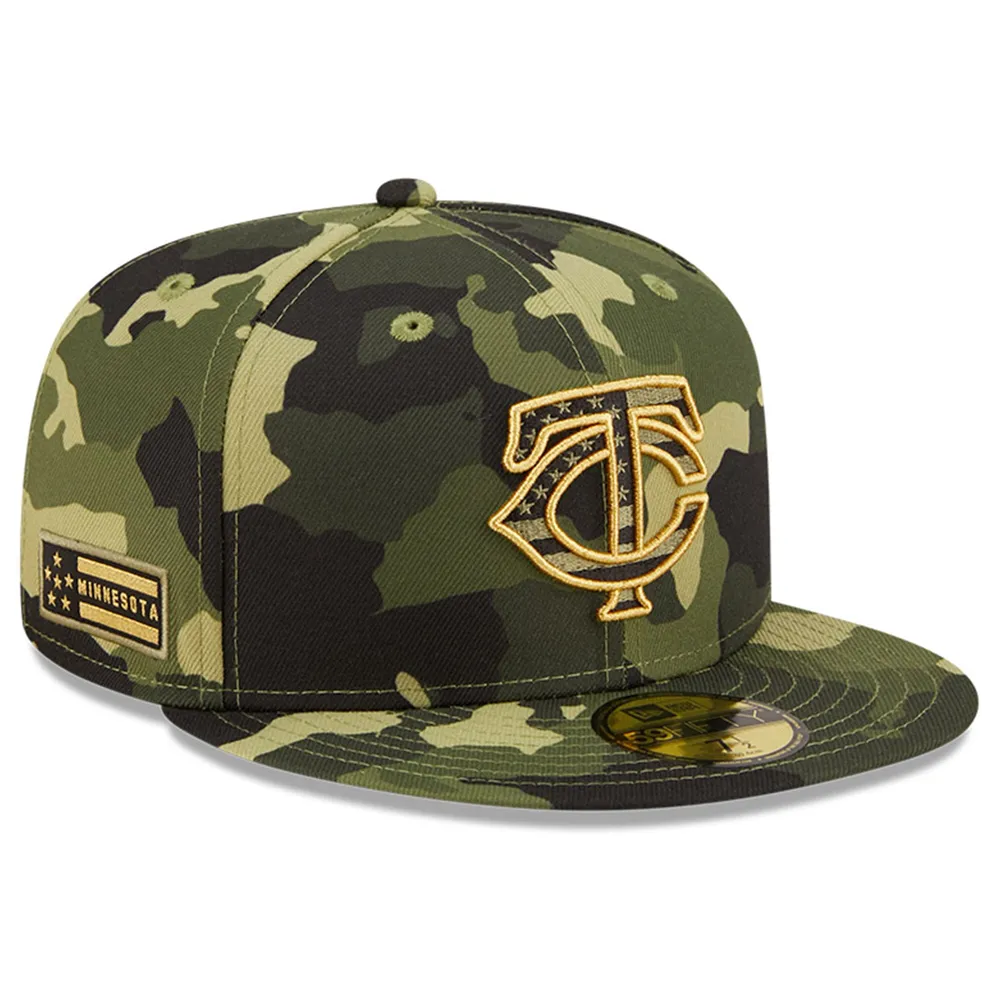MLB New Era 2023 Armed Forces Day On-Field 59FIFTY Fitted Hat - Green