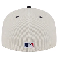 Men's New Era Cream/Navy Minnesota Twins Two-Tone Corduroy 59FIFTY Fitted Hat