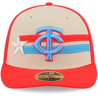 Men's New Era  Cream Minnesota Twins 2024 MLB All-Star Game Low Profile 59FIFTY Fitted Hat