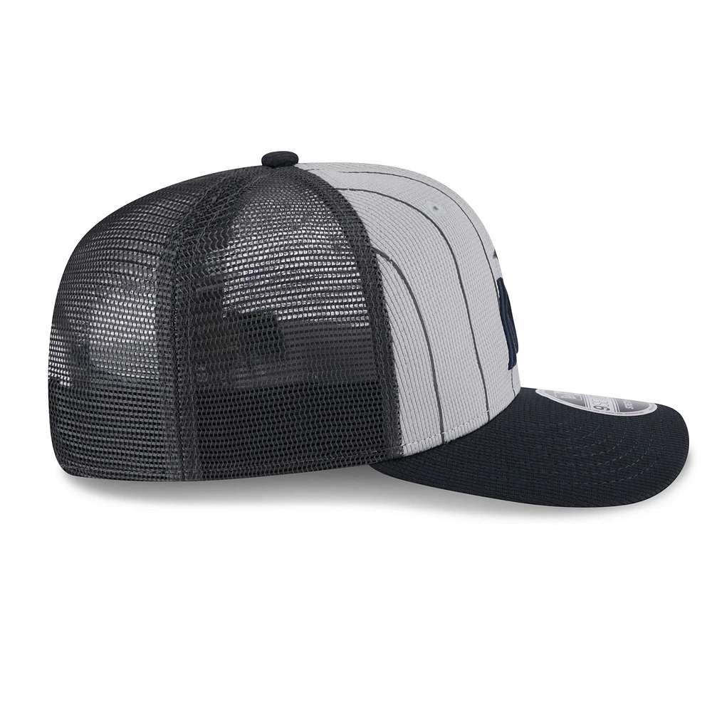 Men's New Era  Gray/Black Minnesota Twins 2025 Batting Practice 9SEVENTY Stretch-Snap Trucker Hat