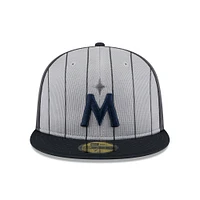 Men's New Era  Gray Minnesota Twins 2025 Batting Practice 59FIFTY Fitted Hat