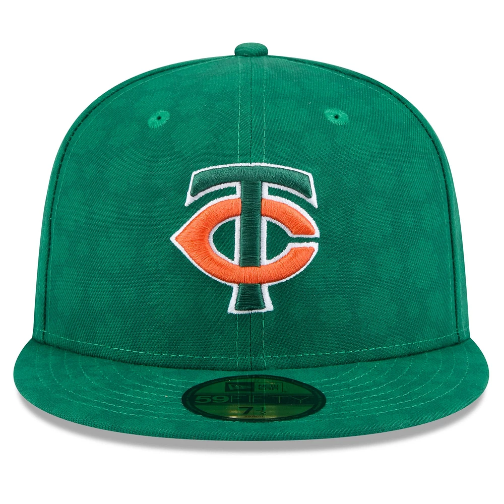 Men's New Era Kelly Green Minnesota Twins St. Patrick's Day 59FIFTY Fitted Hat