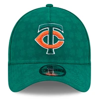Men's New Era Kelly Green Minnesota Twins St. Patrick's Day A-Frame 9FORTY Adjustable Hat