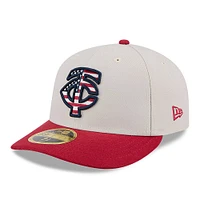 Men's New Era  Khaki/Red Minnesota Twins 2024 Fourth of July Low Profile 59FIFTY Fitted Hat