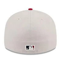 Men's New Era  Khaki/Red Minnesota Twins 2024 Fourth of July Low Profile 59FIFTY Fitted Hat