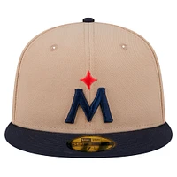 Casquette ajustée 59FIFTY des Twins du Minnesota de New Era pour homme en kaki