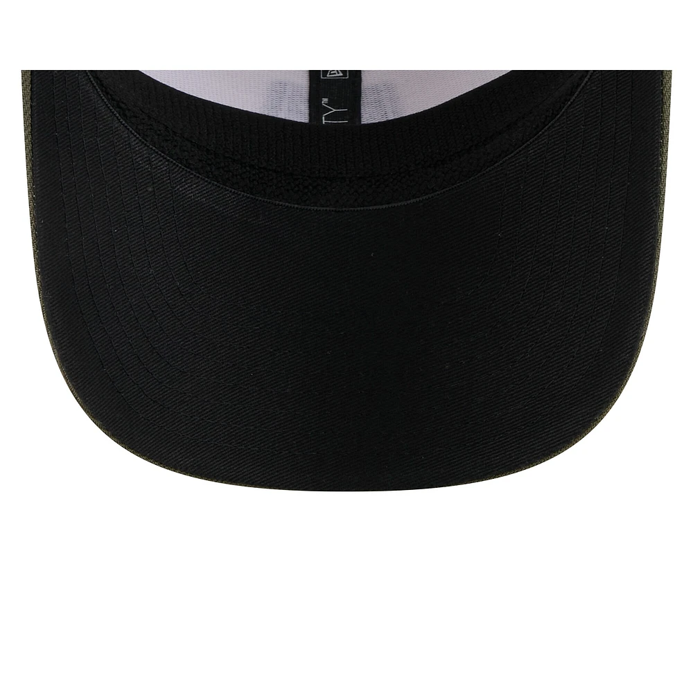 Men's New Era Light Beige/Olive Minnesota Twins 2025 Armed Forces Day 9SEVENTY Stretch-Snap Hat