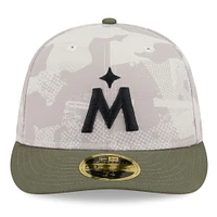 Men's New Era Light Beige/Olive Minnesota Twins 2025 Armed Forces Day Low Profile 59FIFTY Fitted Hat