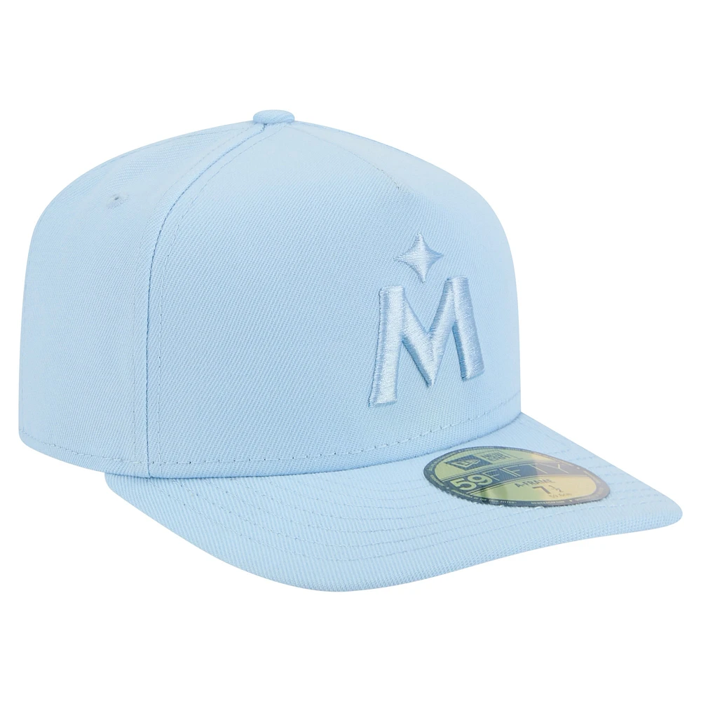 Men's New Era  Light Blue Minnesota Twins Color Pack A-Frame 59FIFTY Fitted Hat